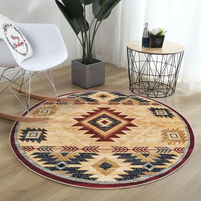 Covor Asi Home Rug 499, 100 x 100cm, Bumbac | Poliester, Crem