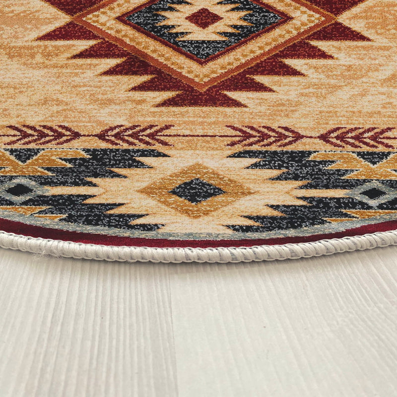 Covor Asi Home Rug 499, 100 x 100cm, Bumbac | Poliester, Crem