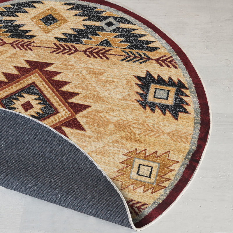 Covor Asi Home Rug 499, 100 x 100cm, Bumbac | Poliester, Crem