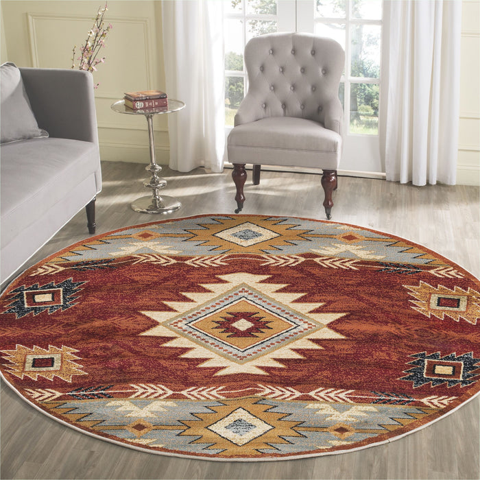 Covor Asi Home Rug 500, 110 x 110cm, Bumbac | Poliester, Portocaliu