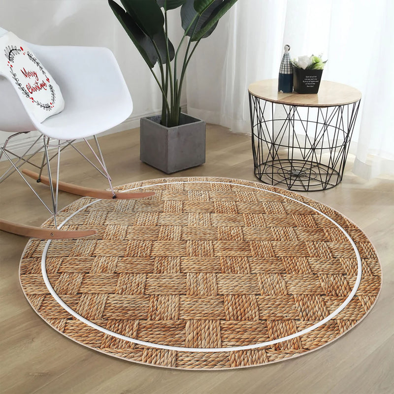 Covor Asi Home Rug 501, 120 x 120cm, Bumbac | Poliester, Crem