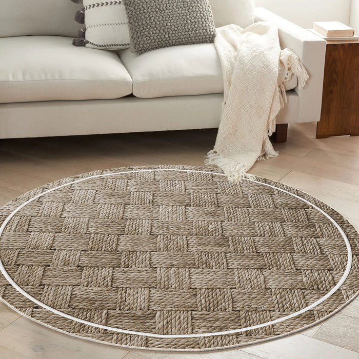 Covor Asi Home Rug 502, 100 x 100cm, Bumbac | Poliester, Gri