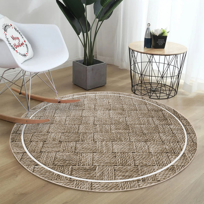 Covor Asi Home Rug 502, 120 x 120cm, Bumbac | Poliester, Gri