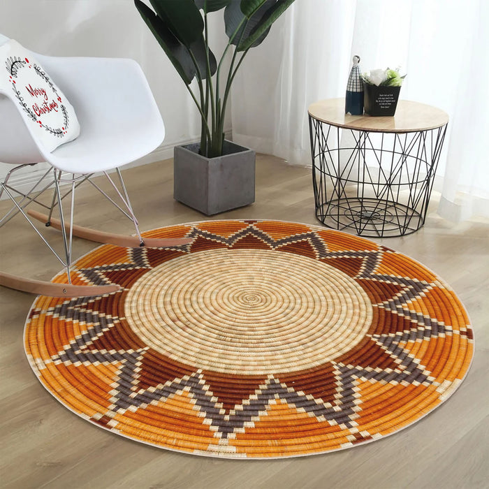 Covor Asi Home Rug 505, 140 x 140cm, Bumbac | Poliester, Mustar