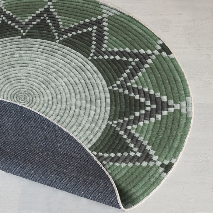 Covor Asi Home Rug 506, 110 x 110cm, Bumbac | Poliester, Verde