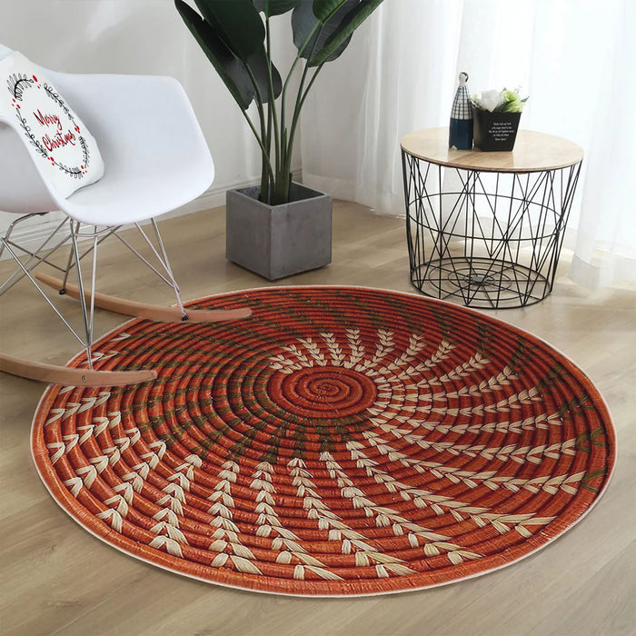 Covor Asi Home Rug 515, 120 x 120cm, Bumbac | Poliester, Rosu