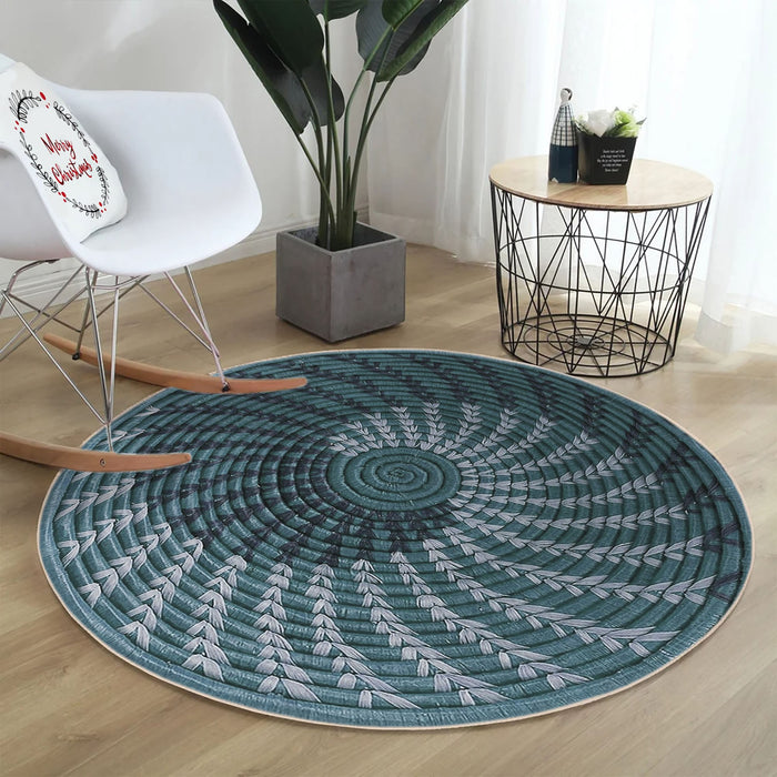 Covor Asi Home Rug 516, 160 x 160cm, Bumbac | Poliester, Albastru
