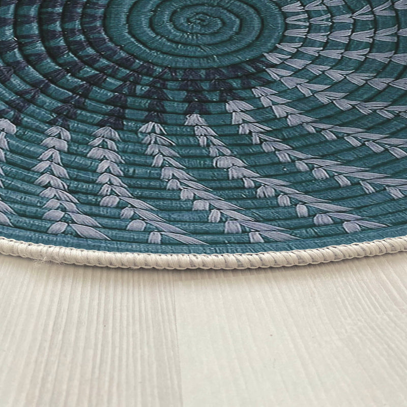 Covor Asi Home Rug 516, 160 x 160cm, Bumbac | Poliester, Albastru