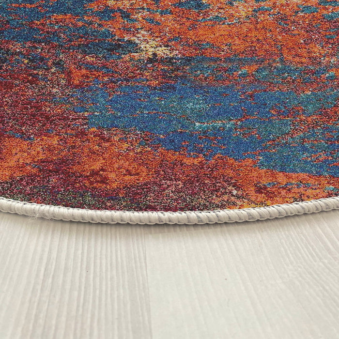 Covor Asi Home Rug 528, 100 x 100cm, Bumbac | Poliester, Multicolor