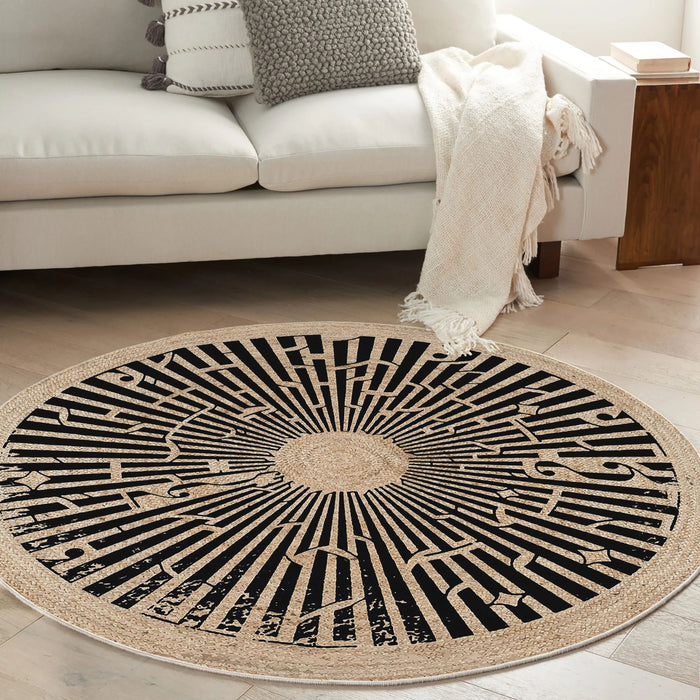 Covor Asi Home Rug 532, 180 x 180cm, Bumbac | Poliester, Crem