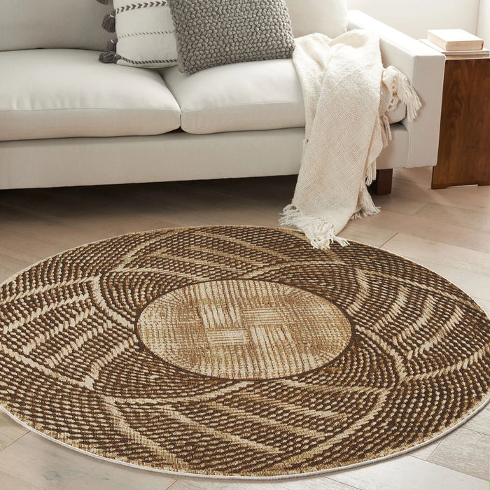 Covor Asi Home Rug 538, 90 x 90cm, Bumbac | Poliester, Galben