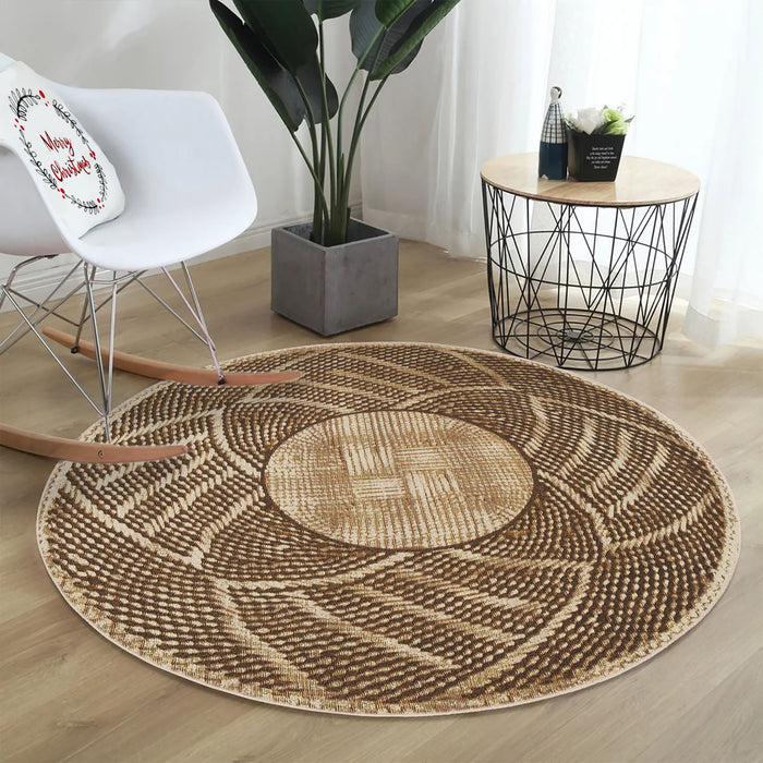 Covor Asi Home Rug 538, 140 x 140cm, Bumbac | Poliester, Galben