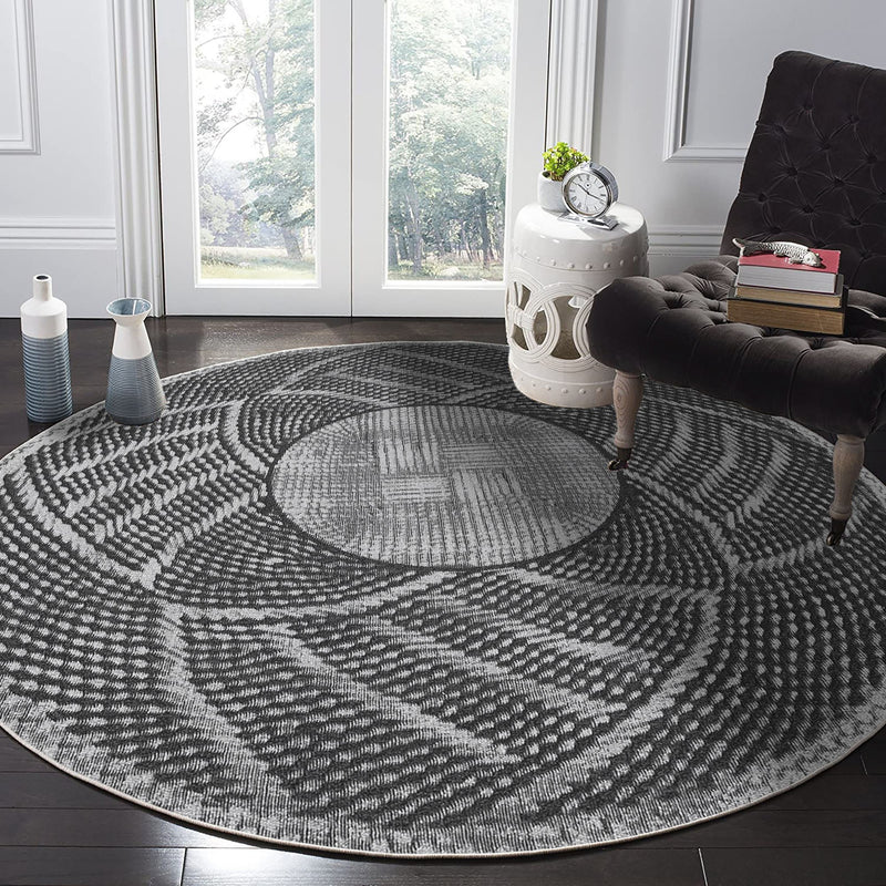 Covor Asi Home Rug 539, 100 x 100cm, Bumbac | Poliester, Gri