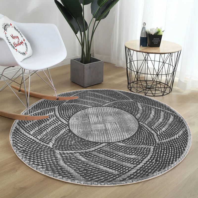 Covor Asi Home Rug 539, 100 x 100cm, Bumbac | Poliester, Gri