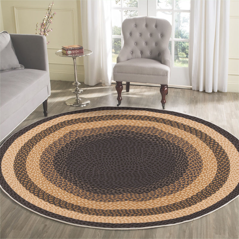 Covor Asi Home Rug 540, 100 x 100cm, Bumbac | Poliester, Maro