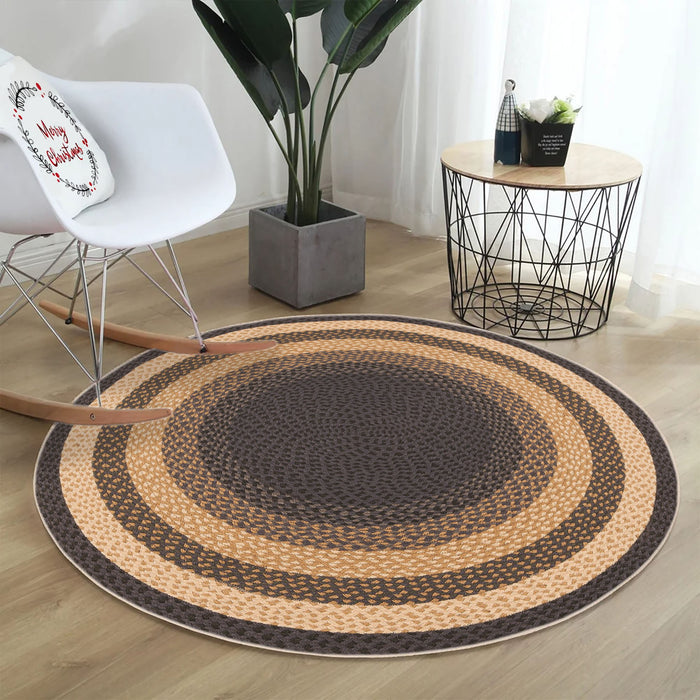 Covor Asi Home Rug 540, 100 x 100cm, Bumbac | Poliester, Maro