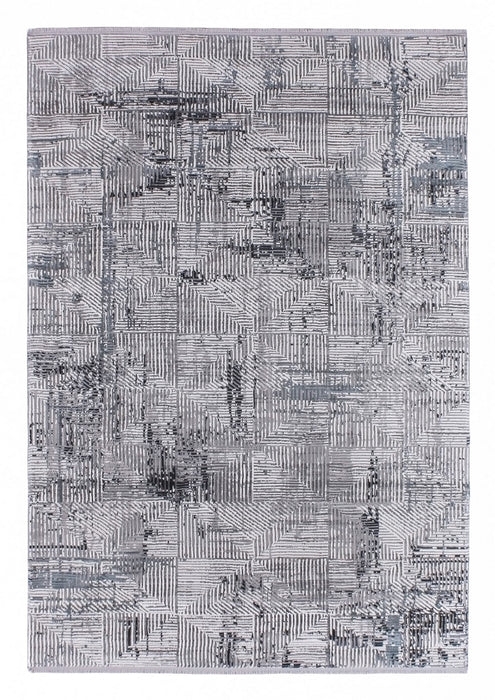 Covor Asi Home Leo Geometrically, 200 x 290cm,  Polipropilena | Poliester, Albastru