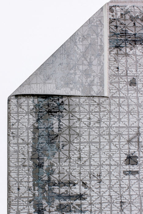Covor Asi Home Leo Geometrically 2, 80 x 300cm,  Polipropilena | Poliester, Albastru Inchis