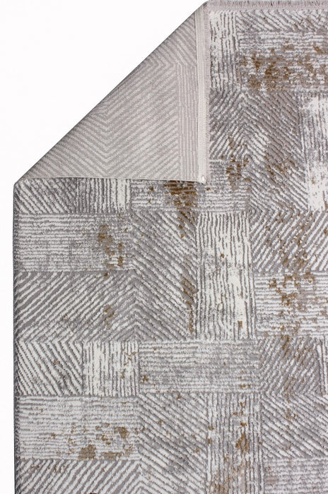 Covor Asi Home Leo Geometrically 5, 100 x 200cm,  Polipropilena | Poliester, Bej