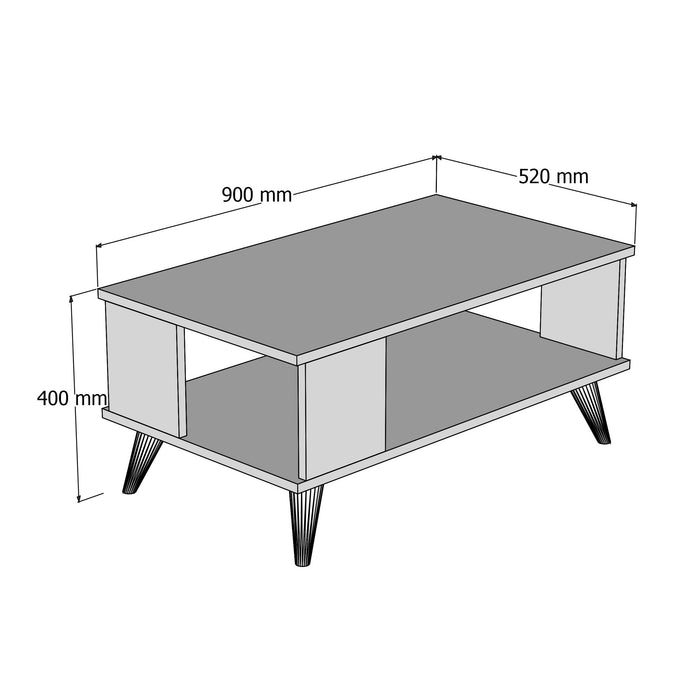 Măsuţă de cafea Asi Home AHSHP0102- Nuc