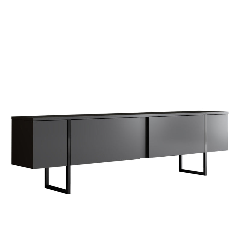 Comodă TV Asi Home Lux - Antracit, Negru