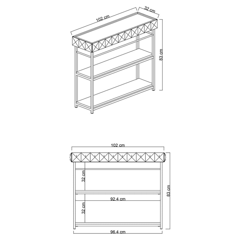 Consolă Asi Home Smarald - antracit, negru (102)