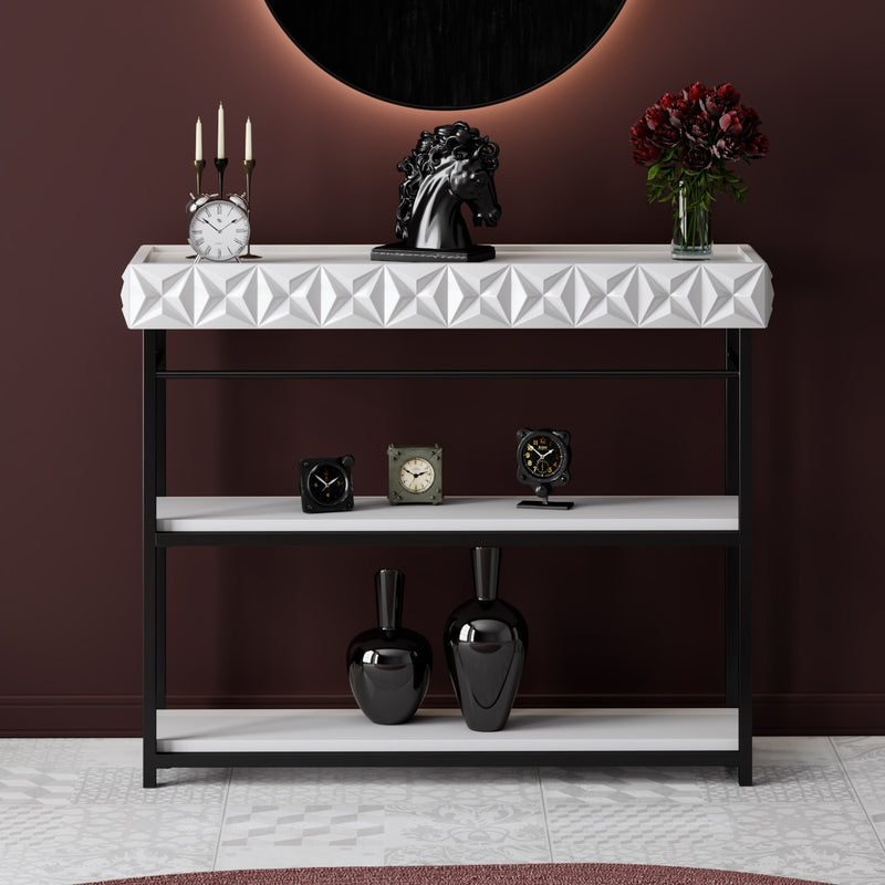 Consolă Asi Home Smarald - alb, negru (102)