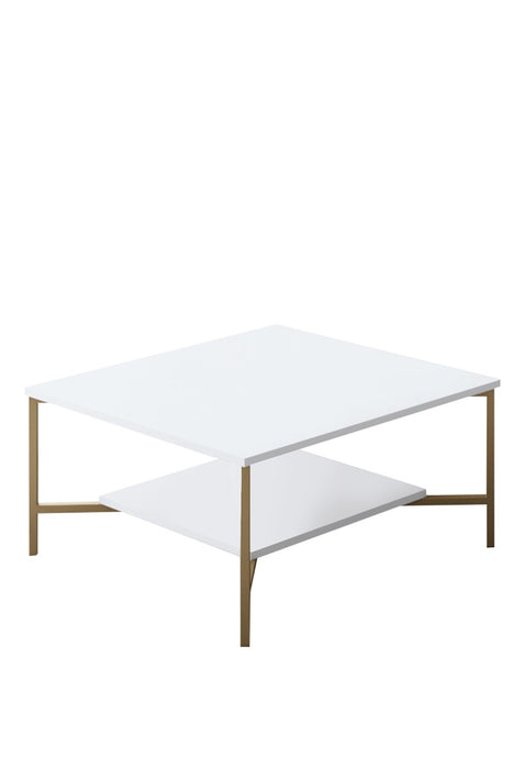 Set Mobila Sufragerie / Living Asi Home Gold Line - White, Gold, Alb/
Auriu, 180x48x30/22x60x21/80x40x80cm