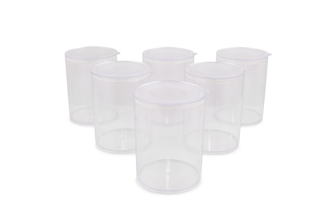 Set de Cutii pentru Depozitoare 12 Piese, Transparent, CLJCL12C0804L