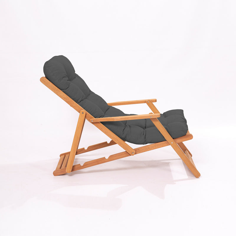 Set Masa si Scaune de Gradina 3 Piese, Asi Home MY, 40cm x 40cm x 40cm,  66cm x 110cm x 48cm, Gri