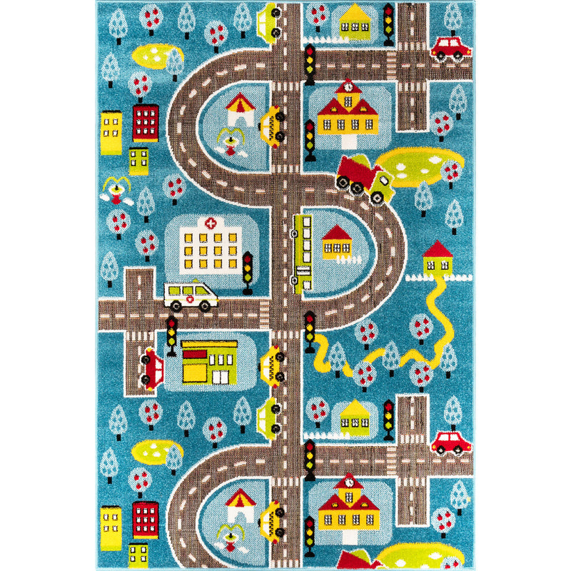 Covor Camera Copii Asi Home Traffic , 160 x 230cm, Polipropilena, multicolor