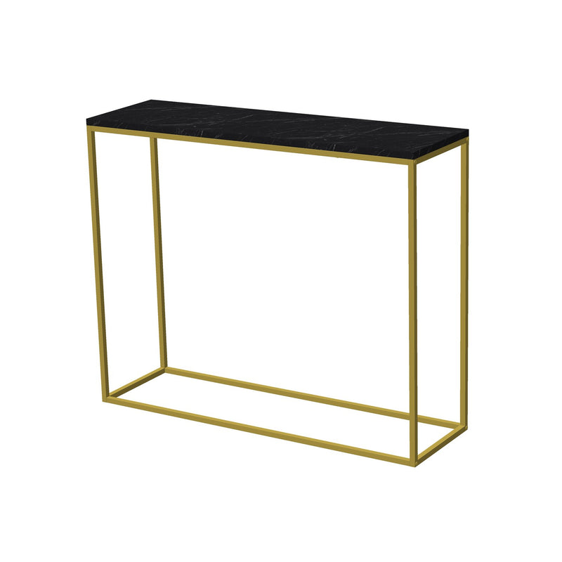 Consola Asi Home Artur, 100 cm x 80 cm x 30 cm, Auriu, Negru
