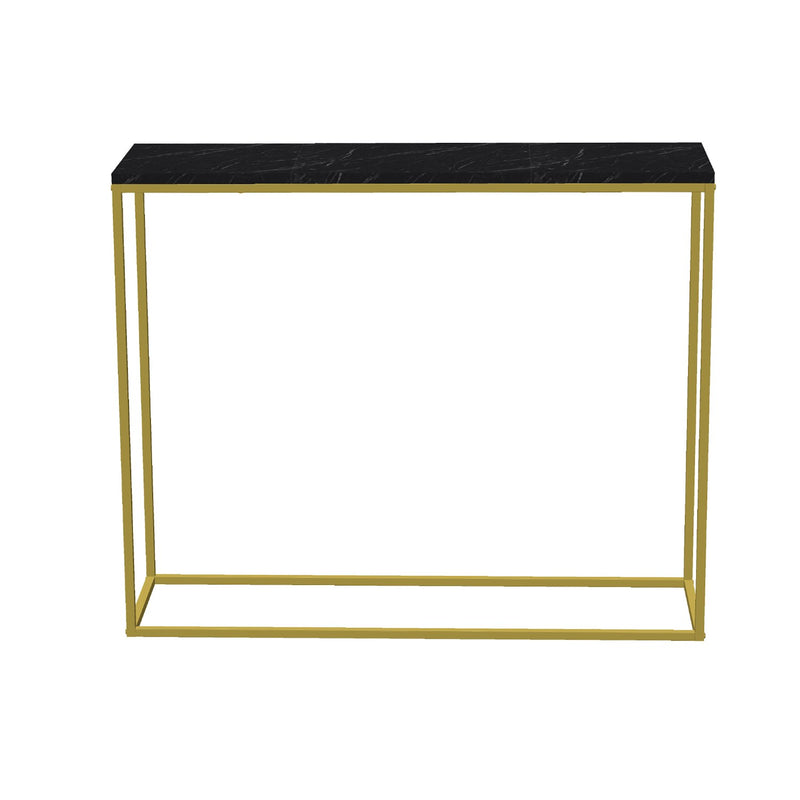 Consola Asi Home Artur, 100 cm x 80 cm x 30 cm, Auriu, Negru