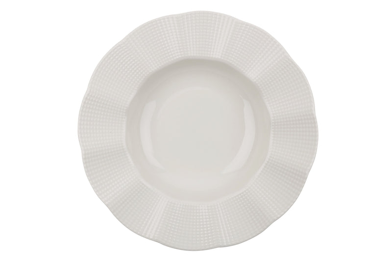 Set Vesela 24 Piese, Asi Home Ultimate Elegance, Portelan, Crem, Set de Masa 24 Piese-6 persoane