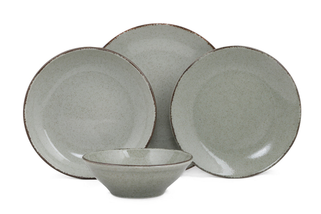 Set Vesela 24 Piese, Asi Home Cxe024 Duck Egg, Portelan, Verde