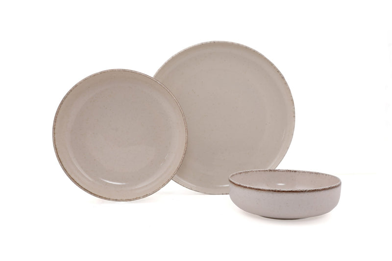 Set Vesela 12 Piese, Asi Home Mod12 Cinnamon, Portelan, Crem