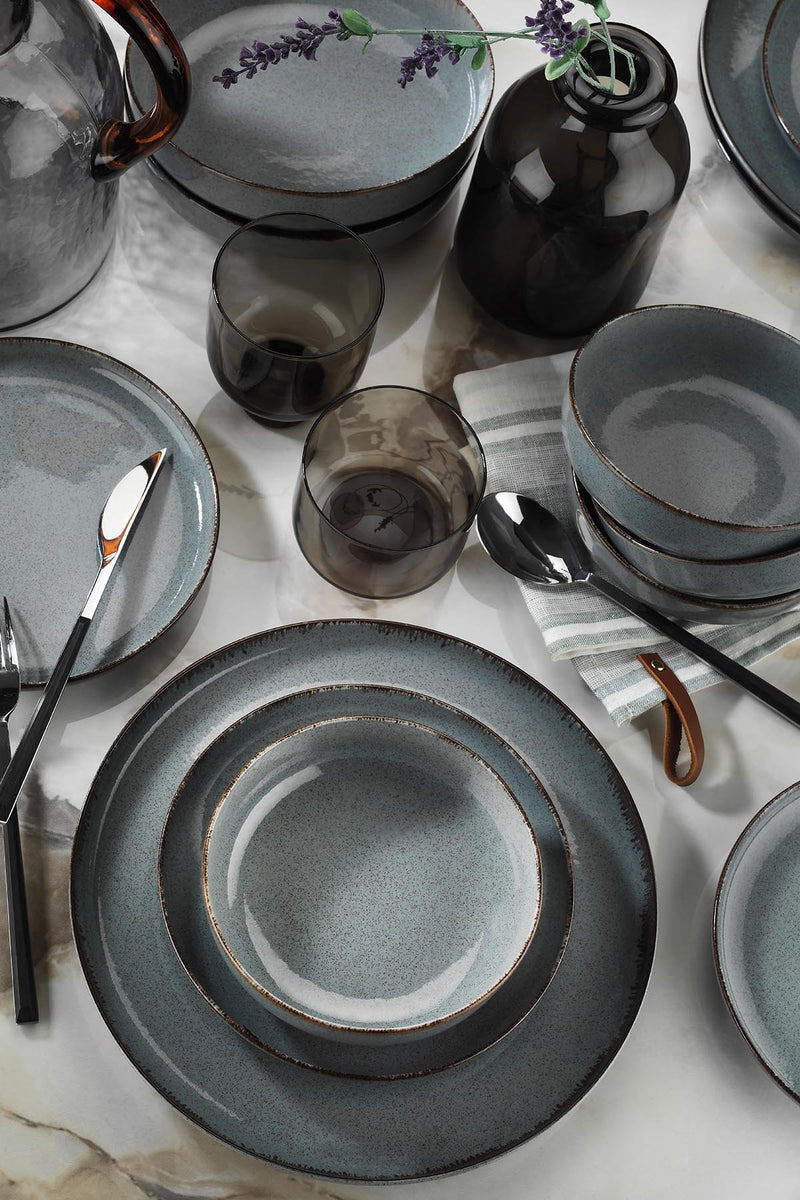 Set Vesela 16 Piese, Asi Home Mod16, Portelan, Turcoaz