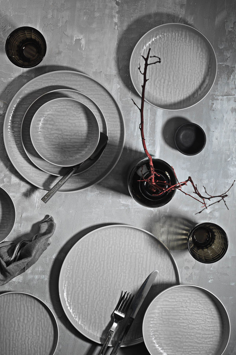 Set Vesela, 24 Piese, Asi Home Gray Stripes, Gri, Portelan
