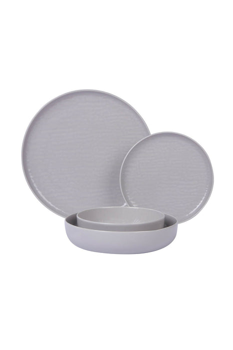 Set Vesela, 24 Piese, Asi Home Gray Stripes, Gri, Portelan