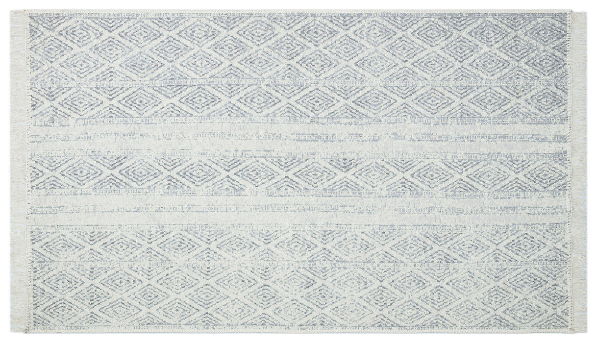 Covor Asi Home Gray Rhombus, 120 x 180cm, Bumbac, Gri
Alb