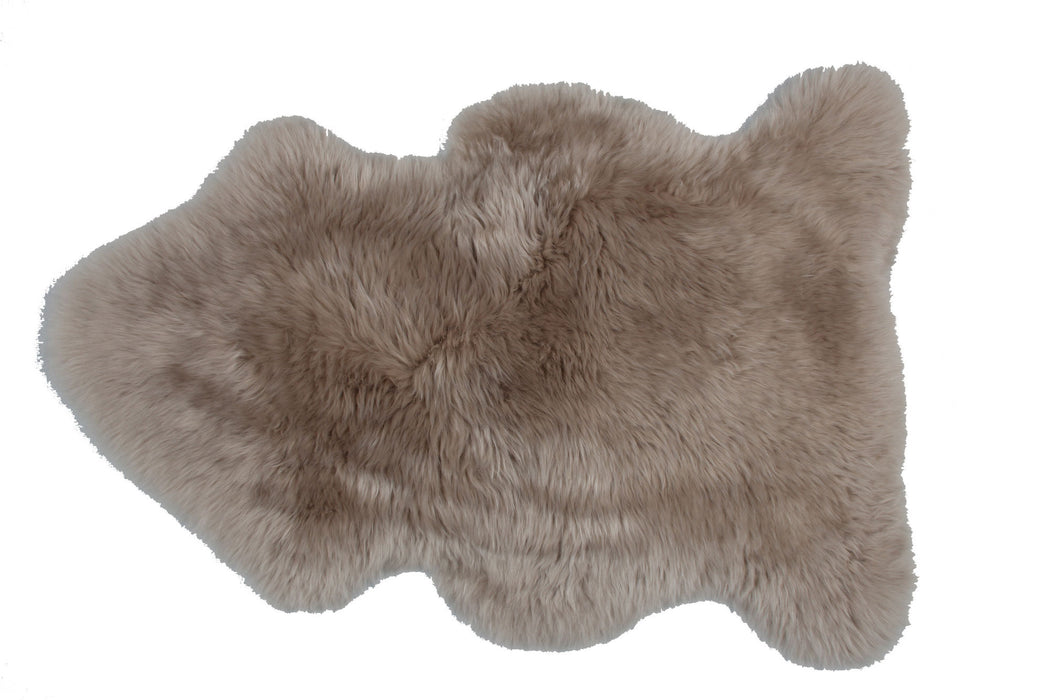 Covor Asi Home Genuine Lambskin, 75 x 105cm, Blana naturala, Camel