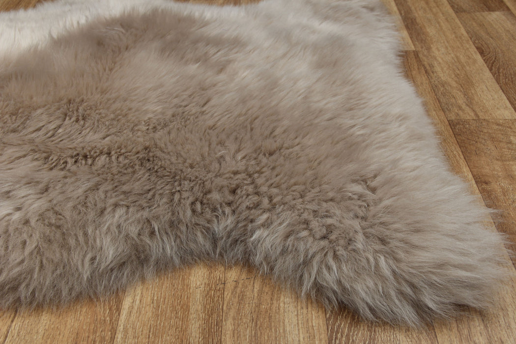 Covor Asi Home Genuine Lambskin, 75 x 105cm, Blana naturala, Camel