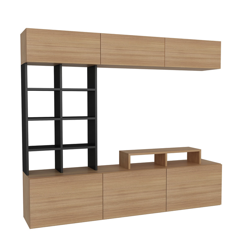Comodă TV Asi Home Sasa - Teak, Negru