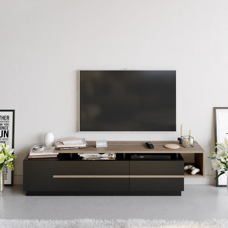 Comodă TV Asi Home Pia - Negru, Nuc