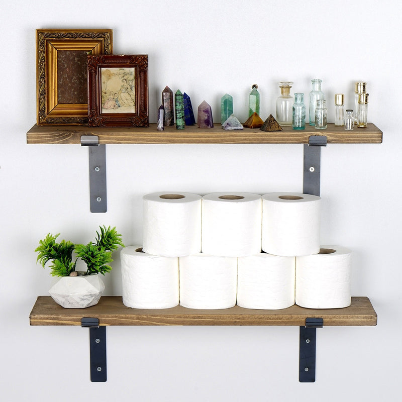 Raft decorativ de perete din lemn Asi Home AHLAM004