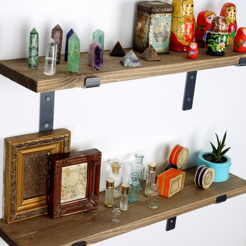 Raft decorativ de perete din lemn Asi Home AHLAM006