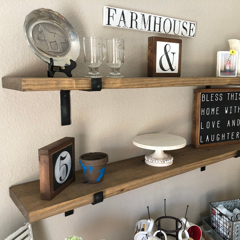 Raft decorativ de perete din lemn Asi Home AHLAM006