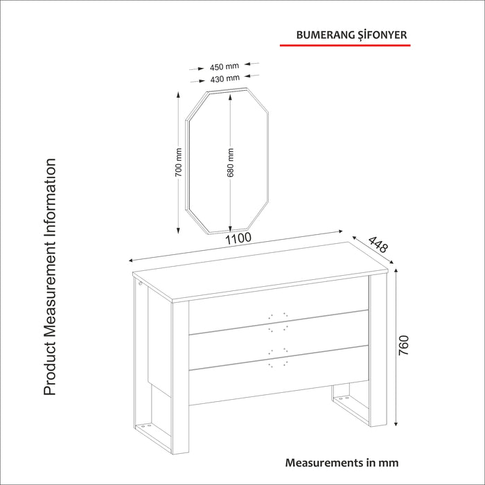 Dulap Asi Home Boomerang - Nuc, Antracit