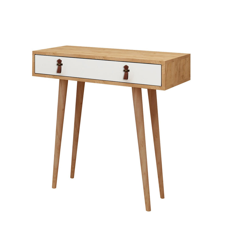 Consola Asi Home Dokka, Stejar/
Alb, 80 x88 x30 cm