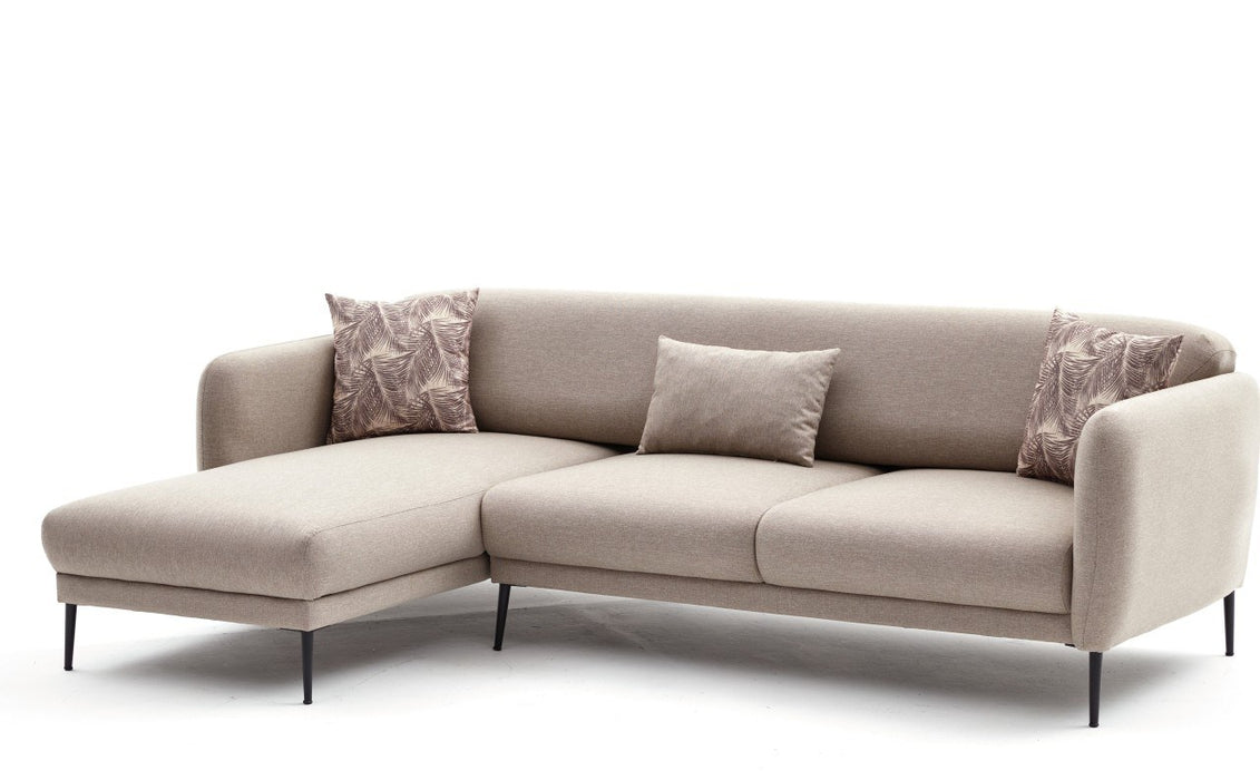 Coltar Extensibil Asi Home Venus L, Crem, 265X80X163cm